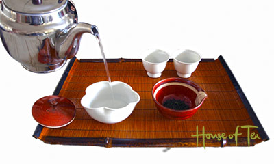 Preparation of Japanese Sencha tea